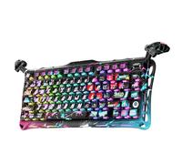 GravaStar Mercury V75 Series Hall Effect Gaming Keyboard with Only Wired, 75% Layout Gaming Keyboard with Magnetic Switches, Hot Swappable, 8000 Hz Polling, Dual Zone RGB (Neon Graphite)