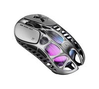 GravaStar Mercury X Wireless Gaming Mouse - 32,000 DPI PAW 3950 Sensor, 1000Hz Polling Rate, Only 49g, Magnesium Alloy Hollow Frame, RGB Lighting, 5 Programmable Buttons