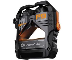 GravaStar Sirius Plus True Wireless Earbuds, Bluetooth 5.3 Active Noise Cancellation ANC Headphones, 28H Playtime, ENC Clear Call, IPX4 for Sports/Work, Customization App for iOS/Android-Black