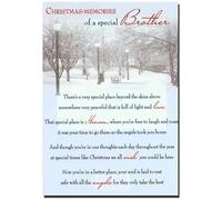 Grave Card - Christmas Memories of a Special Brother - Free Ground Stake - CMX-08