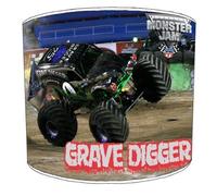 Grave Digger Monster Truck Jam Lampshade For A Ceiling Light In 3 Sizes - Free Personalisation