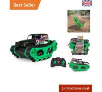 Grave Digger Trax 1:15 Scale All-Terrain RC Vehicle for Kids Aged 4 and Up
