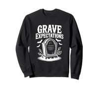Grave Expectations Halloween Tombstone for Spooky Fun Sweatshirt
