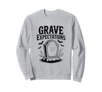Grave Expectations Halloween Tombstone for Spooky Fun Sweatshirt