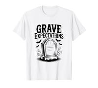 Grave Expectations Halloween Tombstone for Spooky Fun T-Shirt