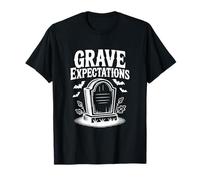 Grave Expectations Halloween Tombstone for Spooky Fun T-Shirt