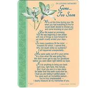 Grave/Graveside Memorial Card - In Loving Memory Gone... Too Soon
