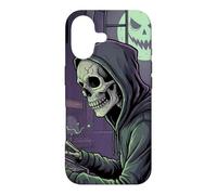 Grave Invaders Funny Halloween Skeleton Skulls Arcade Gamers Case for iPhone 17