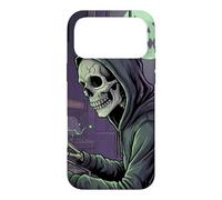 Grave Invaders Funny Halloween Skeleton Skulls Arcade Gamers Case for iPhone 17 Pro Max