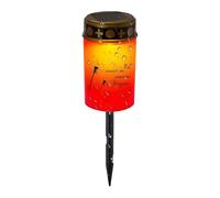 Grave Light, Decorative Tea Lantern - LED Memorial Light with Stake for Driveway Cemetery and Outdoor in Remembrance of the Deceased