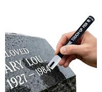 Grave Marker Pens - Tombstone Lettering Paint Precision | 3mm Tip Fade Resistant Waterproof Ink Smooth Writing Restoration Tool for Marble, Stone, Metal, Memorial or Inscription Repair