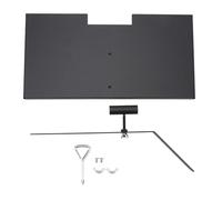 Grave Marker Stand for Human and Pet Memorials, Durable Iron Marker Holder, Easy Assembly, Removable Pipes,30.48x15.24cm Board withScrews