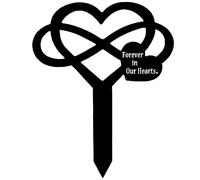 Grave Markers Memorial Stakes Grave Decorations for Cemetery Waterproof Metal Cemetery Plaques Sympathy Garden Stake Memorial Plaques for Outdoor/Yard -11.8 x 9.8 inches