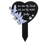 Grave Markings - Memorial Stakes | Waterproof Grave Decorations Memorial Stakes Graveyard Decorations for Mum, Black Memorial Plaques, Memorial Stakes, Graveyard Decoration for People, Dad and Mom