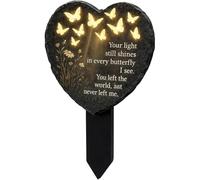 Grave Ornaments Set graveside memorial ornaments, Weather-Resistant Grave Decorations for Outdoors, Permanent Memorial Cemetery Ornaments, Lightweight Memorial Plaques for Graves for Bereaved Families