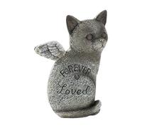 Grave Pet Marker Stones Statue, Resin Weatherproof Memorial Stone for Pets, Remembrance Plaques for Outside, Tributes, Grieving, Yard, Support, Comfort