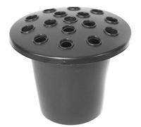 Grave Pots Grave Flower Pots 16 Slots Grave Pots, Plastic Grave Flower Holders, Grave Inserts Memorial Vases for Graves Ornaments Headstones Funeral Flowers