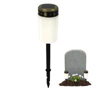 Grave Solar Lights | Flameless Solar LED Light for Grave - Waterproof Outdoor Garden Stake Lights for Garden, Yard, Landscape Lawn