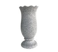Grave Vase for Cemetery Memorial Grave Decoration Marble Color with Ground Spikes Comes with Flower Foam…