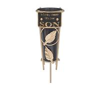 Grave Vases with Spike Grave Ornaments - Memorial Plaques/Black Vases Flower Holders with Personalised Quotes; Metal Spikes Grave Decorations in Loving Memory of your Loved Ones (Son)