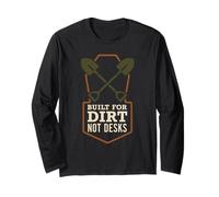 Gravedigger Cemetery Worker Digging Graves Graveyard Crew Long Sleeve T-Shirt