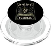 Gravedigger Cemetery Worker Digging Graves Graveyard Crew PopSockets PopGrip for MagSafe