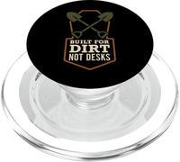 Gravedigger Cemetery Worker Digging Graves Graveyard Crew PopSockets PopGrip for MagSafe