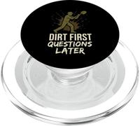 Gravedigger Cemetery Worker Digging Graves Graveyard Crew PopSockets PopGrip for MagSafe