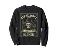 Gravedigger Cemetery Worker Digging Graves Graveyard Crew Sweatshirt
