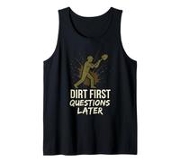 Gravedigger Cemetery Worker Digging Graves Graveyard Crew Tank Top