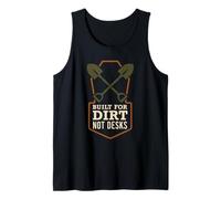 Gravedigger Cemetery Worker Digging Graves Graveyard Crew Tank Top
