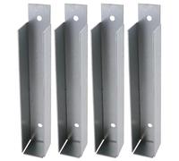 Gravel Board Clip 25mm x 150mm Fence Panel Holder Mounting Bracket 4PK