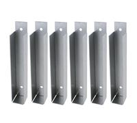 Gravel Board Clip 25mm x 150mm Fence Panel Holder Mounting Bracket 6PK