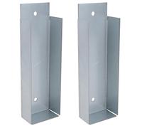 Gravel Board Clip 50mm x 150mm Fence Panel Holder Mounting Bracket 2PK