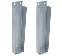 Gravel Board Clip 50mm x 225mm Fence Panel Holder Mounting Bracket 2PK