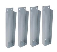 Gravel Board Clip 50mm x 225mm Fence Panel Holder Mounting Bracket 4PK