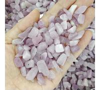 Gravel Crystals Chip Natural Stone Quartz Agate Healing Energy Minerals Tumbled Gemstone Specimen Aquarium Home Decor Crafts-Kunzite-50g