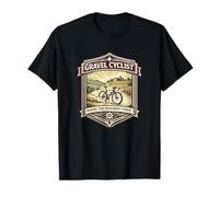 Gravel Cyclist Where the Pavement Ends Cycling T-Shirt