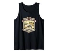 Gravel Cyclist Where the Pavement Ends Cycling Tank Top