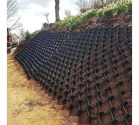 Gravel Driveway Grates, 2-Inch High Geo Grid, Durable Polyethylene Base for Garden Shed Foundations, Heavy-Duty Landscape Ground Grids for Improved Drainage and Stability