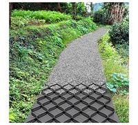 Gravel Driveway Grates, 2-Inch High Polyethylene Ground Grids, Heavy-Duty Garden Shed Base, Durable Landscape Foundation Grids for Pathways and Outdoor Spaces