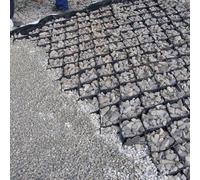 Gravel Driveway Stabilizer Grid Heavy Duty for Pea Gravel Easy Installation Cut to Fit Supports Vehicle Load Ground Stabilization Solution