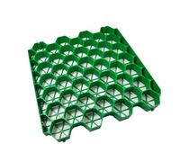 Gravel Grid Grass Mat Combo 4 Grids 1m² Green Turf Base Mat for Shed & Patio Reinforcement Durable Ground Stabilization Easy Installation 5cm Thickness 8 Pieces