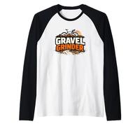 Gravel Grinder Cycling Mountain Road Bike Raglan Baseball Tee