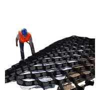 Gravel Ground Grid for Backyard Courtyard - Honeycomb Paver Grids 2" Thick 10cm High 3/6/9/12/16/20 Ft Options Ideal for Rock and Pea Gravel Filling Landscape Solution.