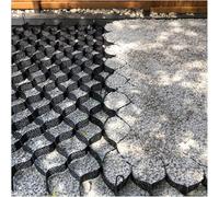 Gravel Ground Grid, Sidewalks Ground Grid Stabilizer, 2 Inch Thick Geogrid, High Load Bearing, Durable, Expandable Honeycomb Grid with Rainwater Dispersion Holes, for Patio