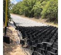 Gravel Ground Mesh 2" Thick HDPE Penetration Stabilizing Mesh, Soil Stabilizer Easy to Cut/Embankment Parking Support Stable Mud Area Erosion Control Geogrid, Easy to Install and Cut (Size : 3x10m(10