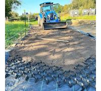 Gravel Stabilizer Grid for Erosion Control Heavy-Duty 3x10m (9.84x32.8ft) Ground Grid for Driveways Walkways & Steep Slopes - Soil Stabilization Solution