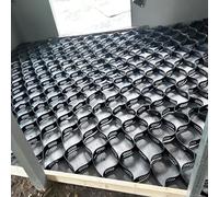 Gravel Stabilizer Grid for Garage Farm & Garden - 10cm Honeycomb Permeable Geogrid for Driveway Pathway & Yard - Ground Reinforcement (6m x 7m)