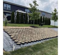 Gravel Stabilizer Grid for Garden Slopes 10cm Thick Anti Deformation Ground Grids Stabilization for Pathways Parks and Driveways (1m)